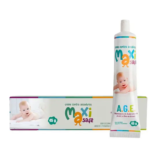 Creme Pomada de Assadura Óleo Girassol A.G.E  45g Maxi Baby