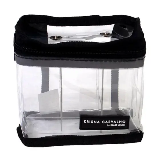 NECESSAIRE KLASS VOUGH KRISNA CARVALHO ORGANIZADOR COM DIVISÓRIAS REF. HN0321