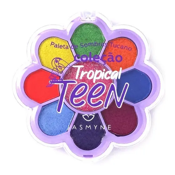 PALETA DE SOMBRAS JASMYNE TROPICAL TEEN TUCANO C 10G