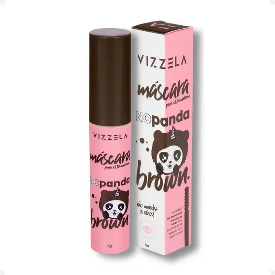 Máscara Para Cílios Vizzela No Panda Brown 5g