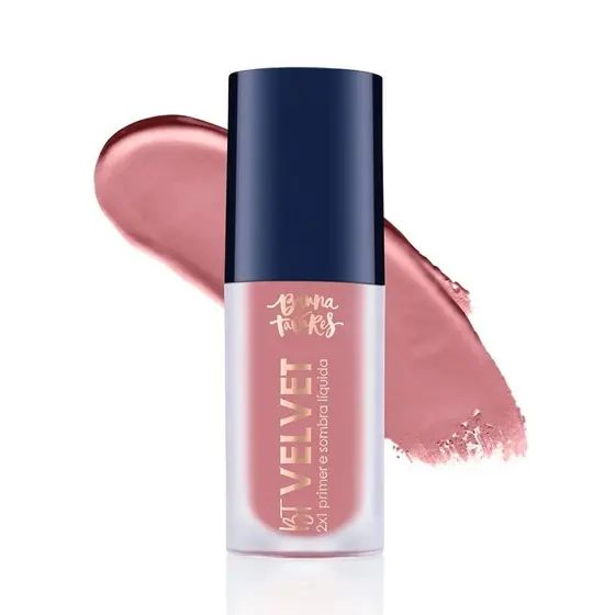 PRIMER E SOMBRA LÍQUIDA BRUNA TAVARES BT VELVET TEA ROSE 2X1 6ML