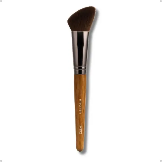Pincel Blush Macrilan Linha Madeira M-102