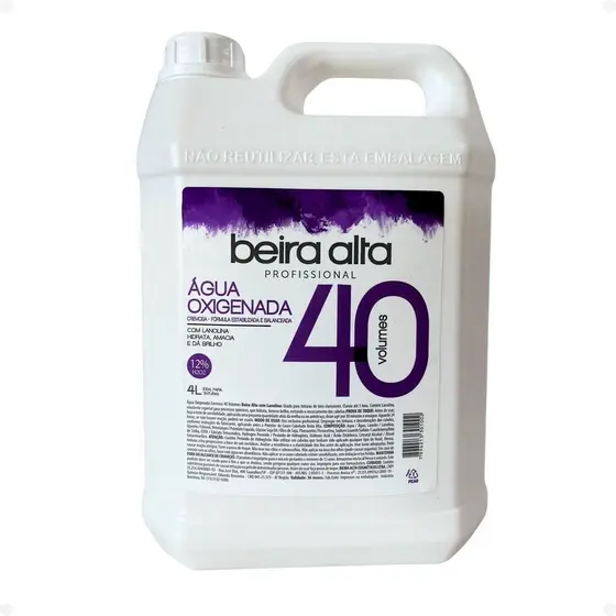 ÁGUA OXIGENADA BEIRA ALTA 40 VOL 4LITROS