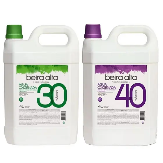 KIT ÁGUA OXIGENADA BEIRA ALTA 30 VOLUMES + 40 VOLUMES 4L