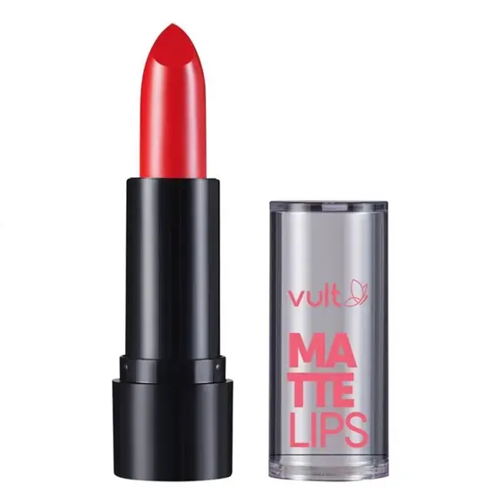 BATOM VULT MATTE LIPS VERMELHO REAL 3,8G