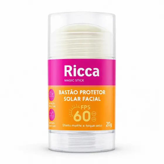 Bastão Protetor Solar Facial Ricca Fps 60 Cód.3816