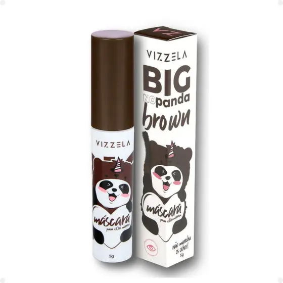 Máscara Para Cílios Vizzela Big No Panda Brown 5g