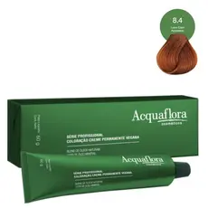Coloração Creme Acquaflora Vegana 8.4 Louro Claro Acobreado 60g