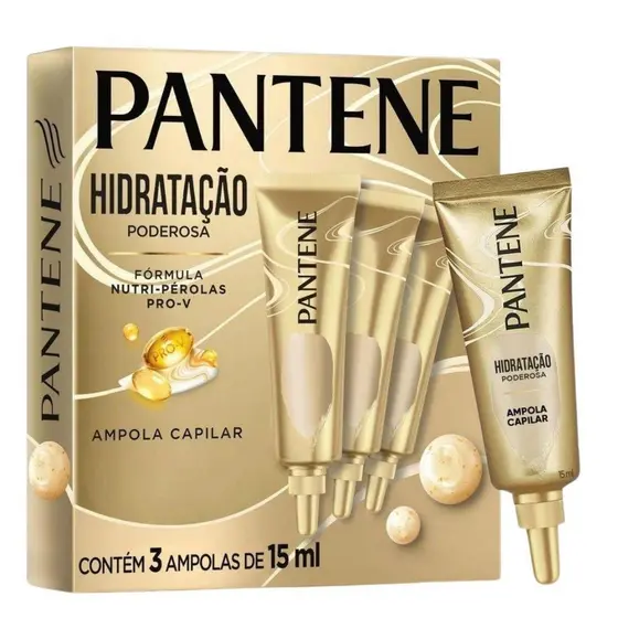 KIT AMPOLAS PANTENE HIDRATAÇÃO PODEROSA 15ML C/3