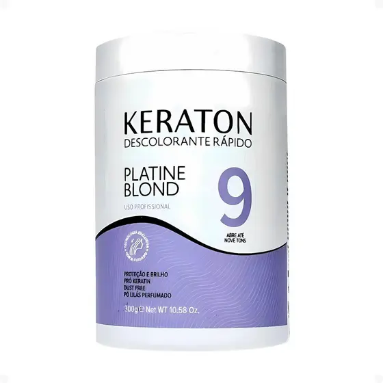 Pó Descolorante Keraton Kert Platine Blond Abre Até 9 Tons 300g