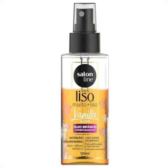Óleo Bifásico Capilar Perfumado Salon Line Meu Liso Vanilla Glow 120ml