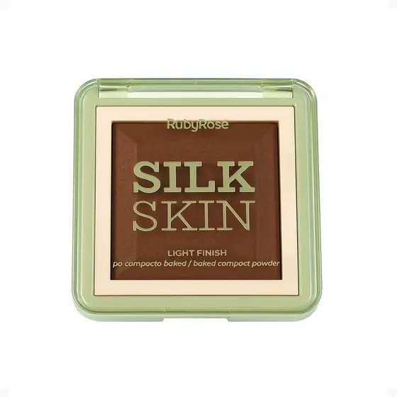 Pó Compacto Ruby Rose Silk Skin Light Finish PC100 HB-M403-10