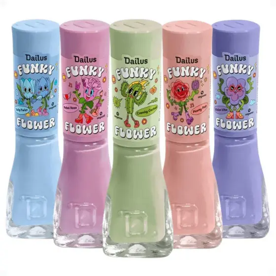 Kit Dailus Funky Flower 5 Esmaltes