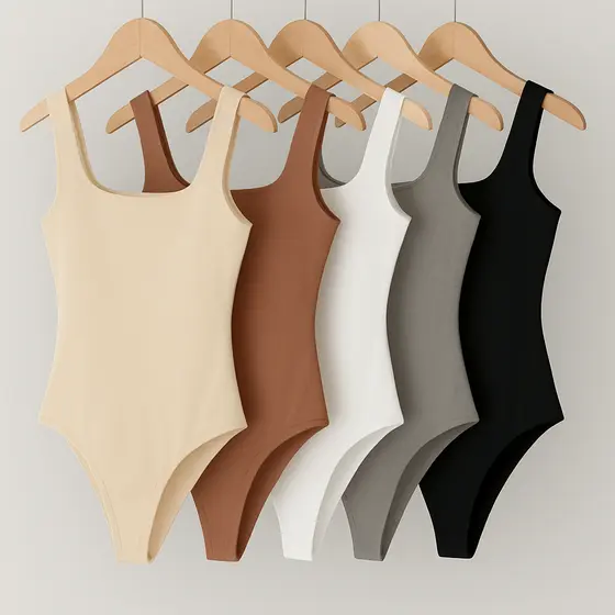 Kit Bodys Body Suplex Feminino Decote Quadrado com Forro Bory