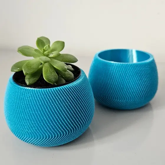 Kit Vaso decorativo moderno suculentas minimalista - Vasos para decoração e suculentas - Azul