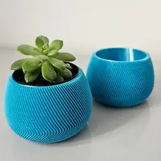 Kit Vaso decorativo moderno suculentas minimalista - Vasos para decoração e suculentas - Azul