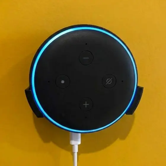 Suporte De Parede Amazon Alexa Echo Dot 3 Geração (+ Kit de Fixação)