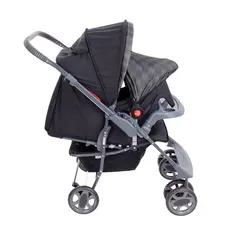 Carrinho de bebê Topázio Travel System reclinável e dobravel até 15kg  acompanha bebê conforto