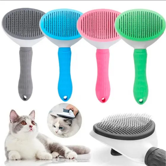 Escova Removedora Tira Pelos Dos Pets Cães E Gatos
