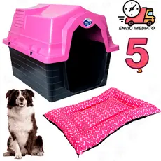 Casinha De Cachorro N 5 Médio Grande Porte + Caminha de Cachorro Casa Pet Cama Pet