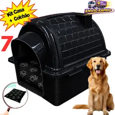 Casa Casinha Pet Cachorro N7 + Com ou Sem Caminha Pet Cachorro Confortável