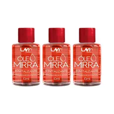 Kit 3 Oleo Reparador De Mirra Revitalizante 10ml Lavid