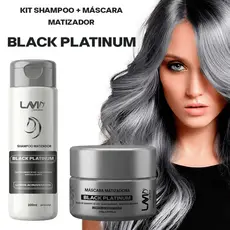 kit mascara matizador + shampoo platinum acinzentado Experience color LAVID