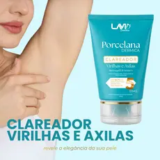 Clareador Porcelana Dérmica Lavid para Virilha e Axilas 100g