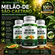 Melão de São Caetano 500mg | Auxilia no Controle da Glicose | Apoio Metabólico Natural-120 Cápsulas