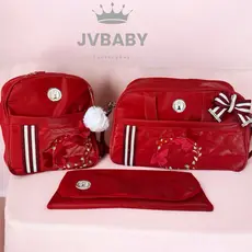 bolsa maternidade kit 3 peças com mochila e trocador para menino e menina