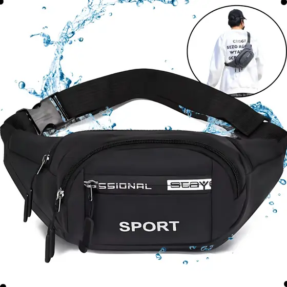 Pochete Treino Masculina Feminina Esportiva Casual Transversal de Ombro Motoboy Impermeável