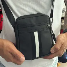 Shoulder Bag Premium Mini Bolsa Tira Colo Necessaire Pochete Viagem Treino Masculina Feminina listra