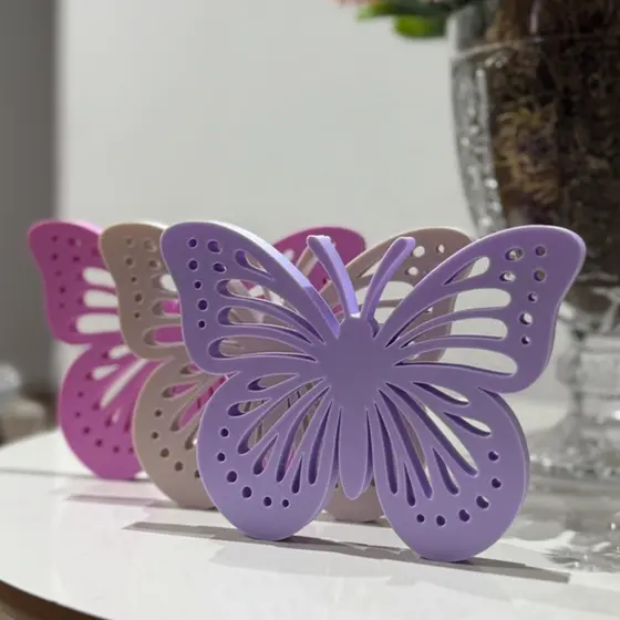 Borboleta Decorativa 3D para Parede | Decoração Quarto de Bebê em Plástico PLA Resistente
