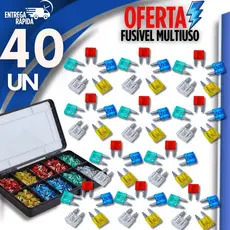 Jogo De Mini Fusível Automotivo Lâmina para Carro e Moto Caminhão 5A-10A-15A-20A-25A -30A Fusível