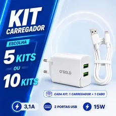 10 Kit Carregadores Turbo Iphone 1 Metro Reforçado Flexível e Resistente
