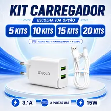 20 Kits Carregadores Iphone Turbo Lightning Flexivel 1 Metro Resistente Reforçado