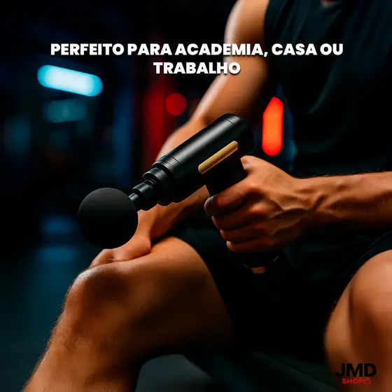 Massageador Elétrico Profissional Muscular Corporal Forte Recarregável 6 Velocidade Massagem