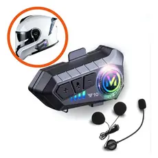 Fone Intercomunicador Bluetooth para Capacete de Moto – Som HD, 48h de Uso, Resistência IPX6