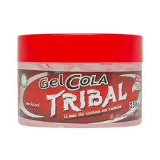 Kit Com 2 Gel Cola Tribal Pote 250g Incolor Mega fixação, Profissional, Modela e Fixa.