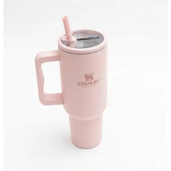Copo Térmico 1200ml canudo retrátil Inox Garrafa Térmica Grande com Tampa Frio Quente Virginia