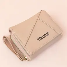 Carteira Feminina Elegante Compacta Couro Pu Ziper Luxo Fashion