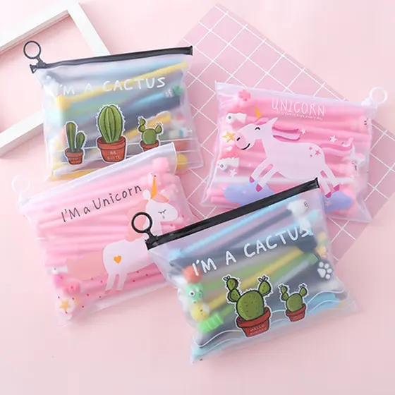 20 Necessaire Bolsinha Estampada e Impermeável Bolsa De Cosméticos Estojo Transparente