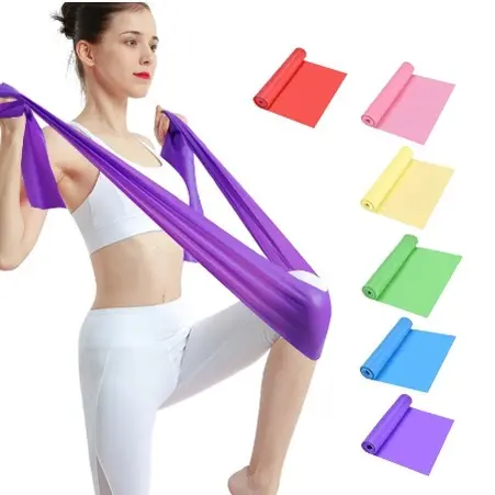 Faixa Elástica Fisioterapia Academia Para Exercícios 1,5 M Espessura 0.35MM