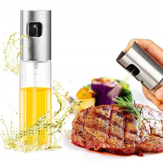 2 Peças Spray Pulverizador Vidro Borrifador Azeite Vinagreessenciais De Cozinha Oliva Spray De Vinagre Promoção