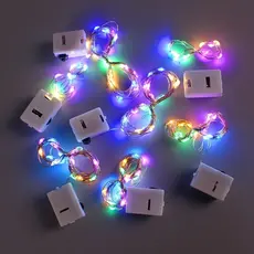 1/2/5 Fio Fada 2M  Colorido/Branco Com Luzes Led Fada Para Decoração De Casa e Natal Festa Decoração