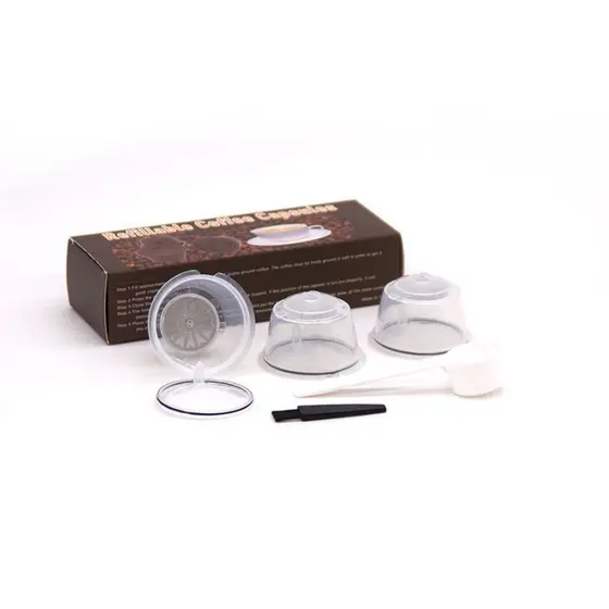 Capsula Reutilizável Dolce Gusto com Filtro Da Cápsula De Café Recarregáveis Transparent