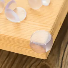 kit 4 Protetores De Quina Silicone Redondo Para Crianças E Bebes Proteção Promoção