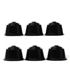 2/3/4 Pcs CáPsula Café ReutilizáVel TrêS CoraçõEs/Dolce Gusto Preto PromoçãO