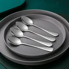 Kit 12 Colher Aço Inox Criativo Colher Luxo Restaurante Chá Da Tarde Faqueiro