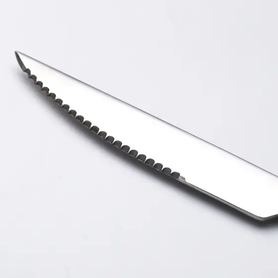 Kit C/ 6 Faca De Mesa Aço Inox ，Talhers Para Casa Hotel E Pousadas